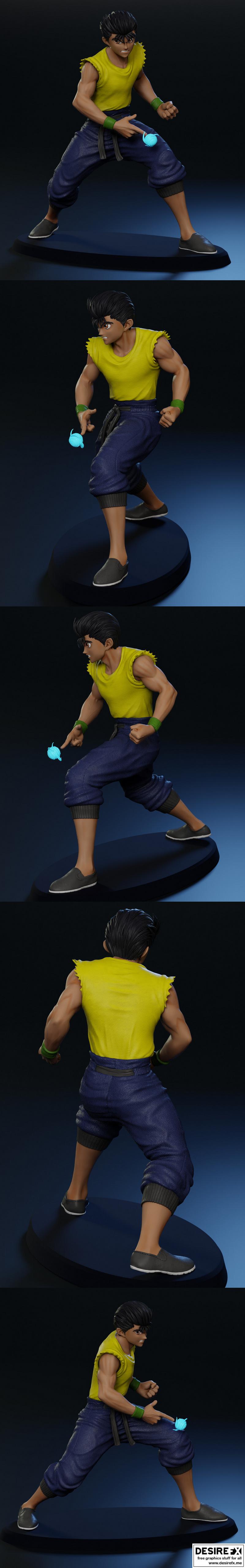 乌丸勇治 3D打印模型|Yusuke Urameshi – 3D Print Model