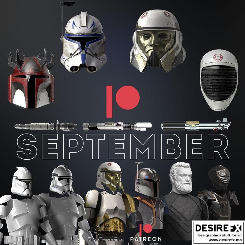 Pew Pew Crafts 2023年9月3D打印模型：赛博朋克风格机械战士STL文件|Pew Pew Crafts September 2023 – 3D Print Model STL