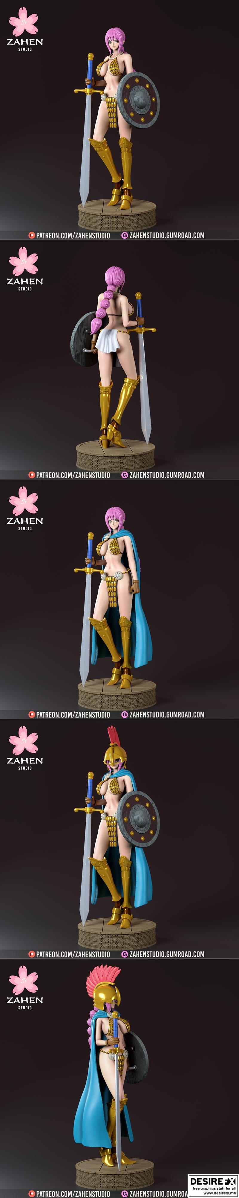 Zahen Studio – 3D打印模型 – 可乐少女|Zahen Studio – Rebecca – 3D Print Model STL