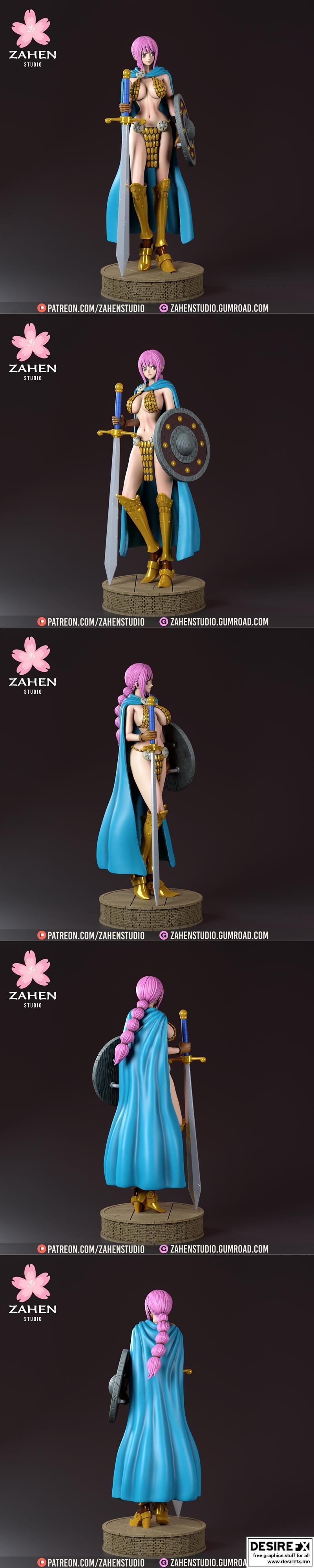 Zahen Studio – 3D打印模型 – 可乐少女|Zahen Studio – Rebecca – 3D Print Model STL