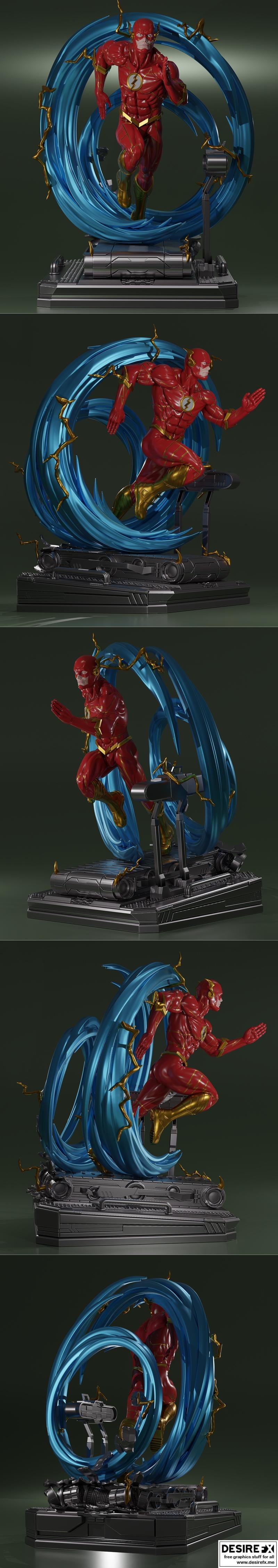 XM工作室 - 3D打印模型 - 动漫游戏角色模型|XM Studios – Flash – 3D Print Model STL