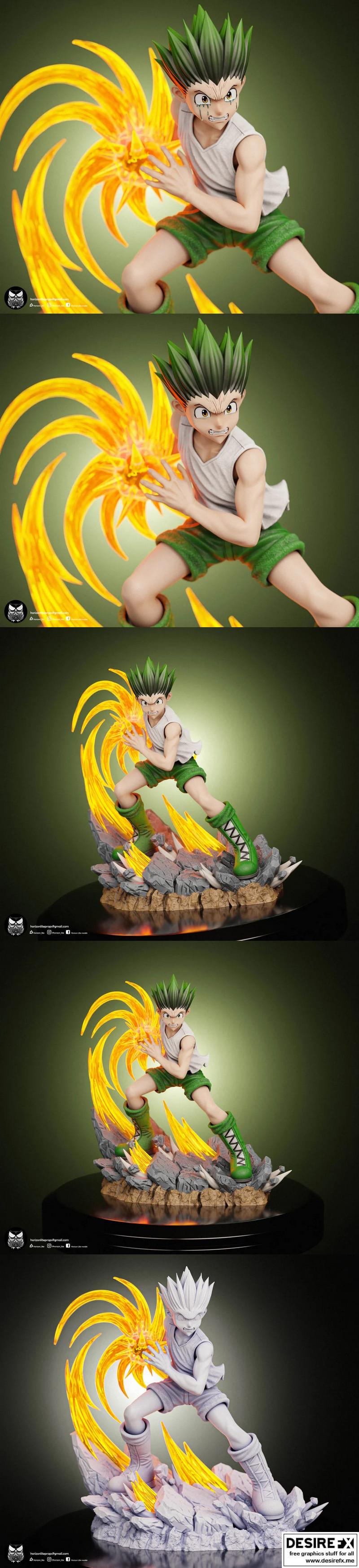 《鬼灭之刃 3D打印模型》|Gon Figure from Hunter X Hunter – 3D Print Model