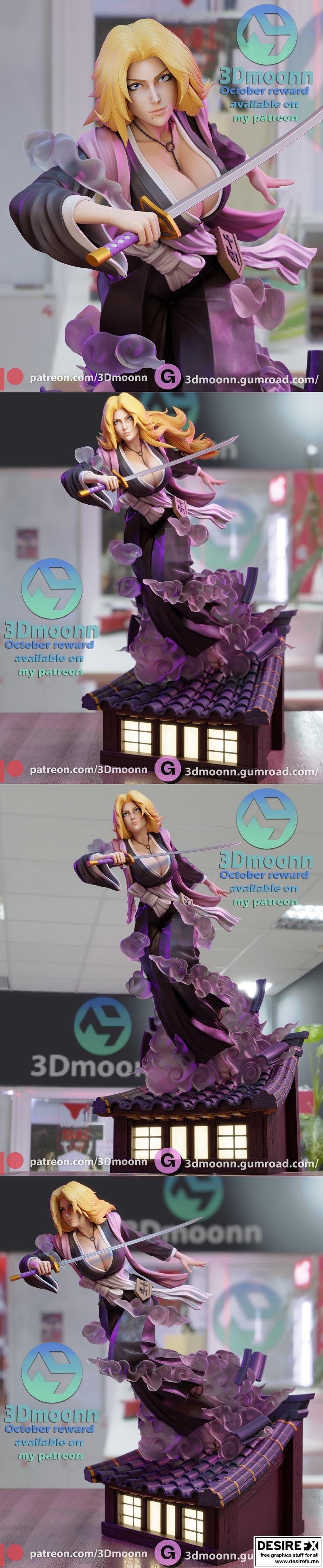 3D打印模型：Matsumoto系列角色可打印雕塑|3Dmoonn – Matsumoto – 3D Print Model STL