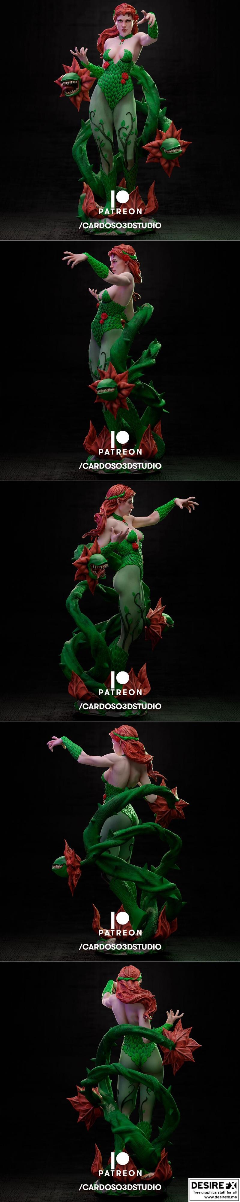 Cardoso 3D工作室 - 毒藤蔓 - 3D打印模型|Cardoso 3d Studio – Poison ivy – 3D Print Model STL