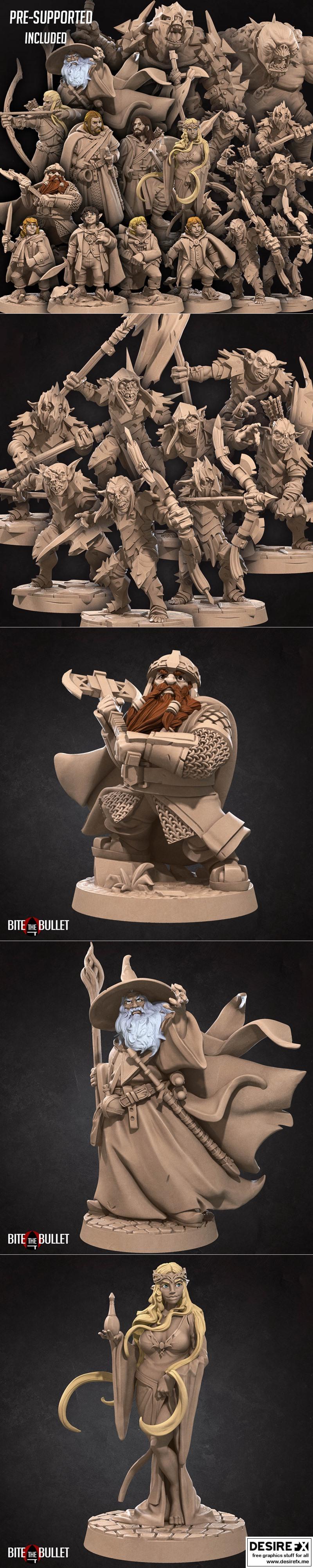 咬下子弹——九月2023 bullet rings 3D打印模型|Bite the Bullet – Bullet Rings September 2023 – 3D Print Model STL