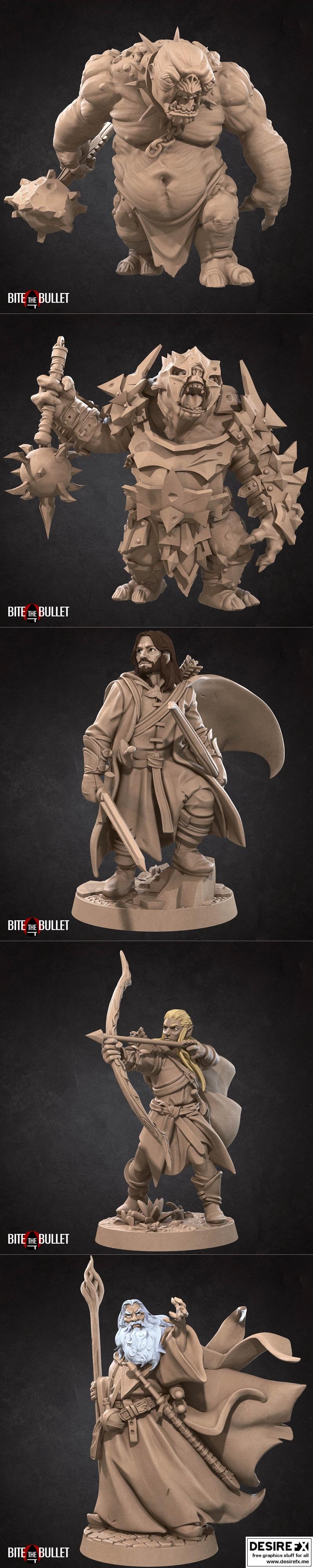 咬下子弹——九月2023 bullet rings 3D打印模型|Bite the Bullet – Bullet Rings September 2023 – 3D Print Model STL