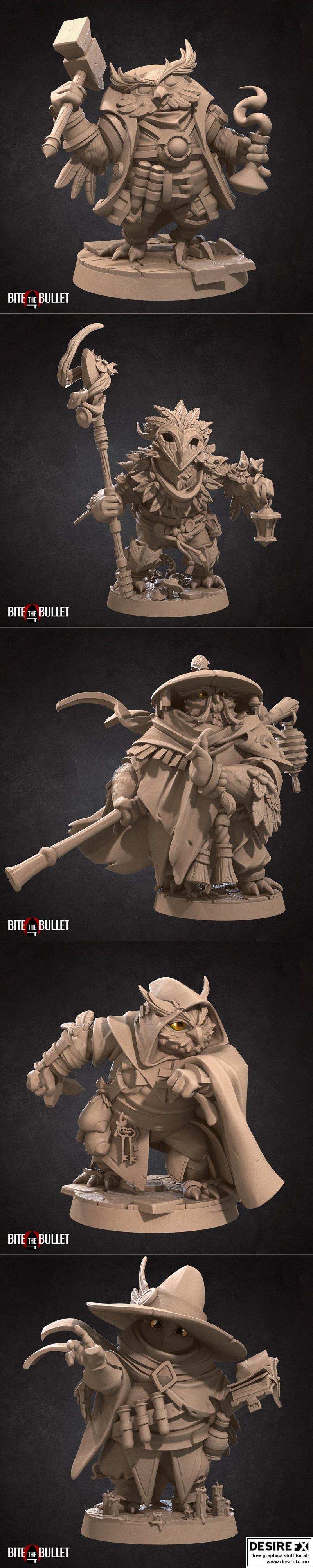 咬牙坚持——奥威尔族 2023年8月 3D打印模型|Bite the Bullet – Owlfolk August 2023 – 3D Print Model STL