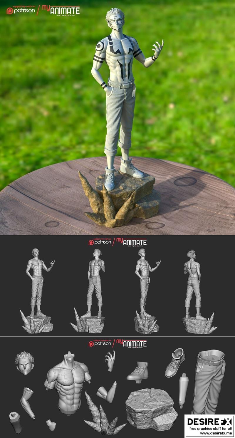 我的动漫 - 神乐 - 雷神之子 3D打印模型|my Animate – Sukuna – 3D Print Model STL