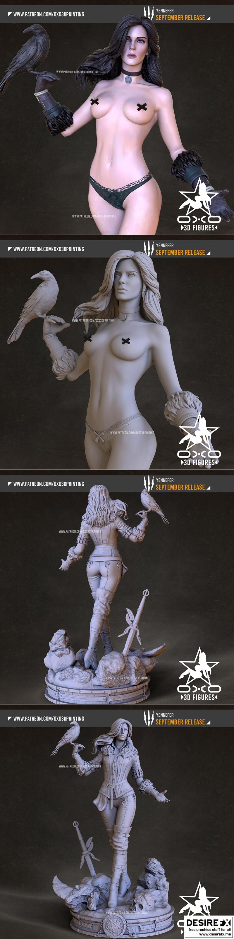 OXO3D - 《巫师》Yennefer 3D打印模型|OXO3D – Yennefer from The Witcher – 3D Print Model STL