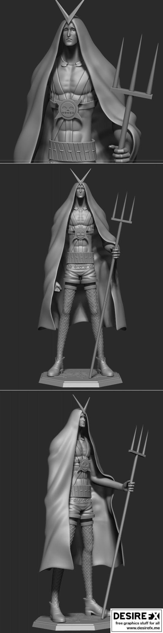 海贼王 3D打印模型 阿龙|Onepeice – Wire – 3D Print Model STL