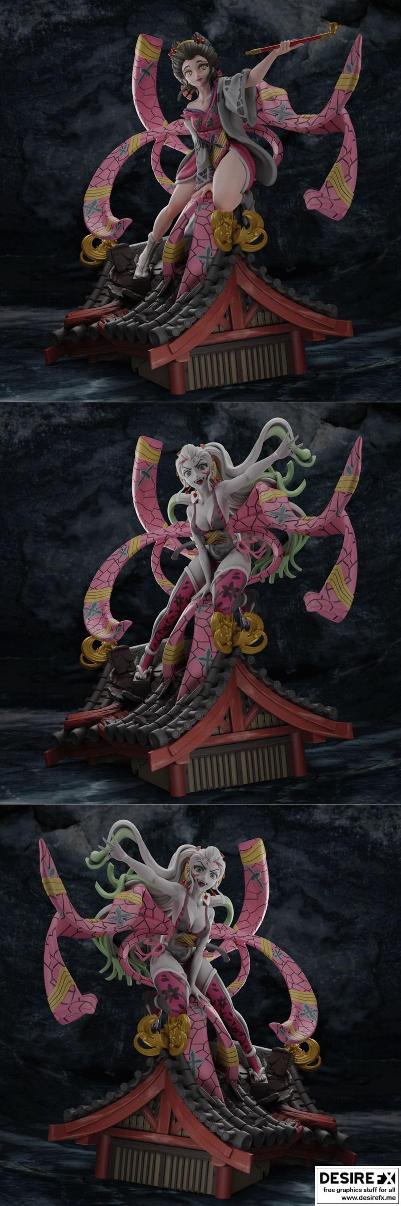 DS Daki – 动漫游戏角色3D打印模型 STL|DS Daki – 3D Print Model STL