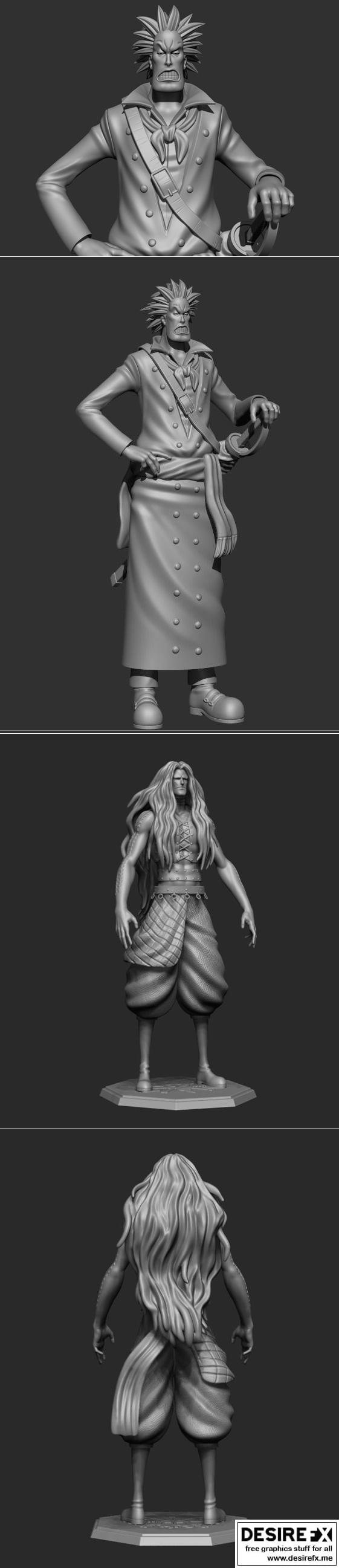 海贼王 3D打印模型 热力与船员|Onepeice – Heat and Crew – 3D Print Model STL