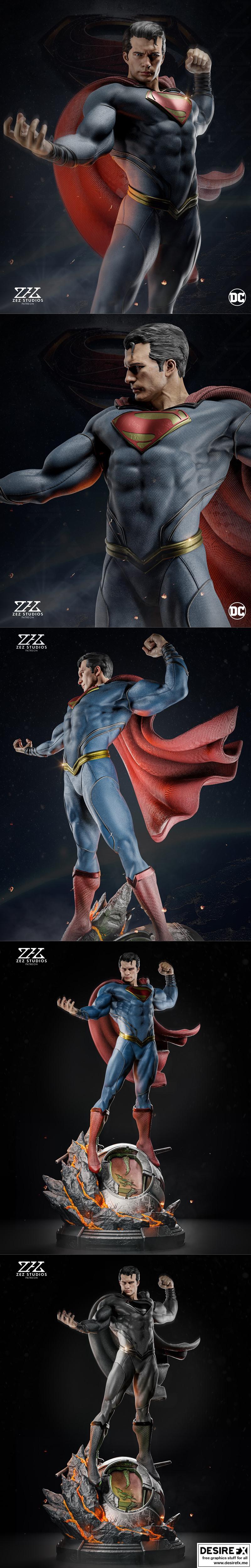 ZEZ工作室出品 - 超人 - 3D打印模型|ZEZ Studios – Superman – 3D Print Model STL