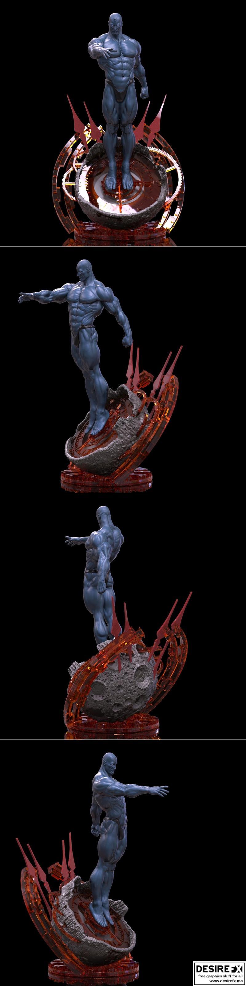 Dr Manhattan 3D打印模型|Dr Manhattan BOC – 3D Print Model STL