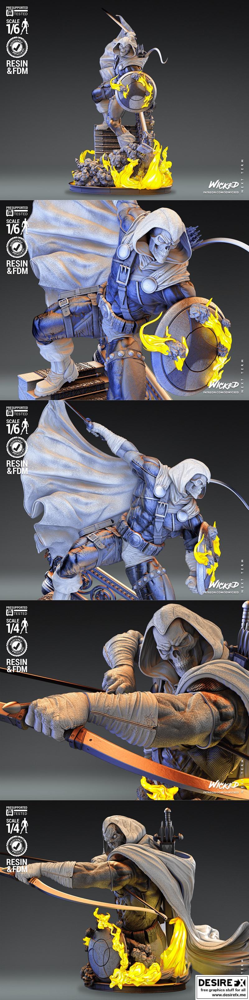 Wicked角色3D打印雕像模型|Wicked – Taskmaster Statue and Bust – 3D Print Model STL