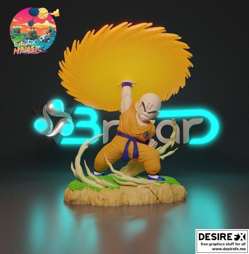 名场面3D打印模型：克林·基恩赞|Krillin Kienzan – Namek Studio – 3D Print Model STL