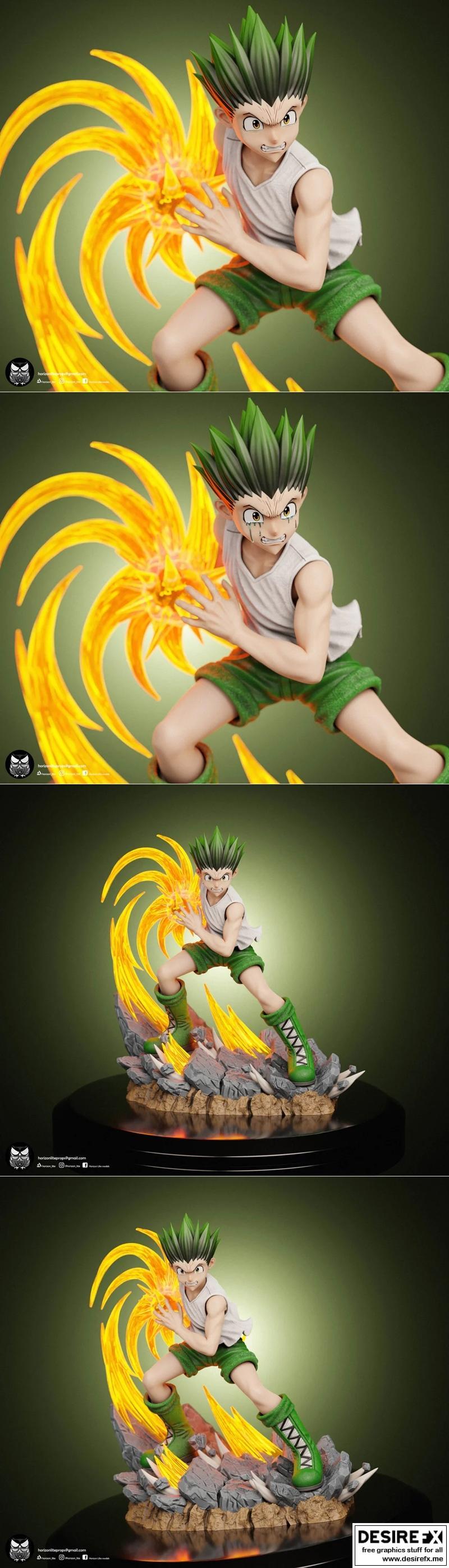 猎人猎人 3D打印模型|Gon attack de Hunter X Hunter – 3D Print Model STL