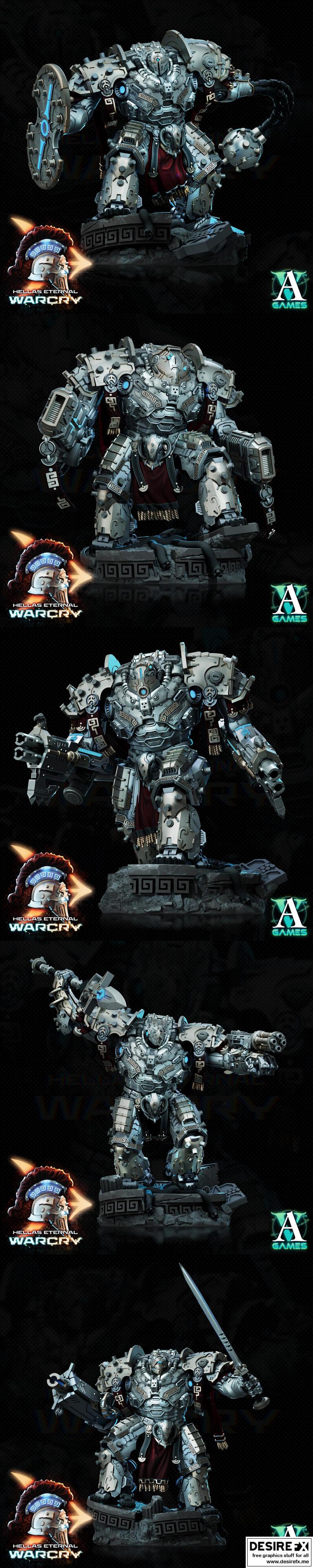 Archvillain Games - Krateos - 3D打印模型|Archvillain Games – Krateos – 3D Print Model