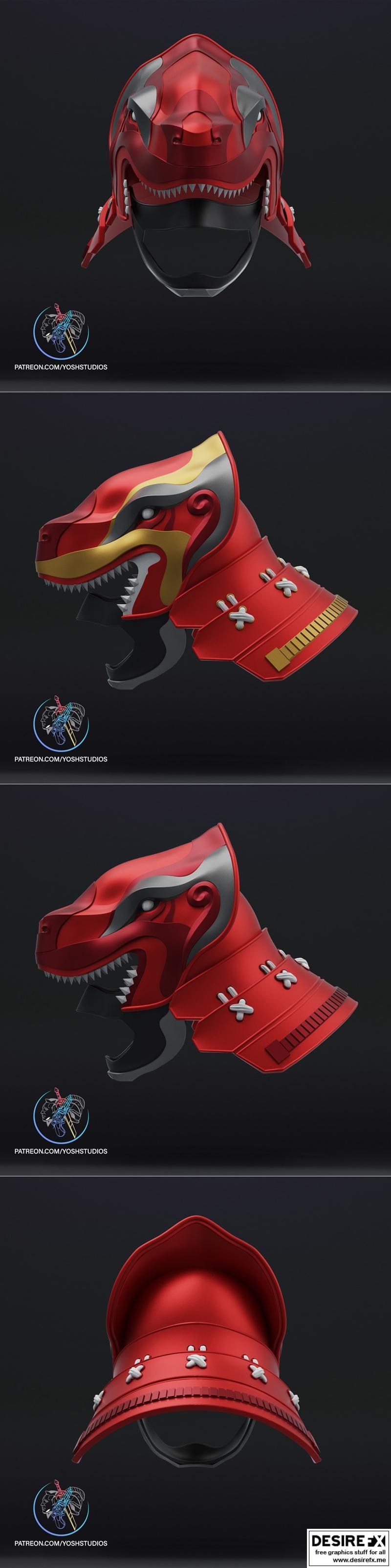 战国红战士 3D打印模型|Sengoku Red Ranger – 3D Print Model STL