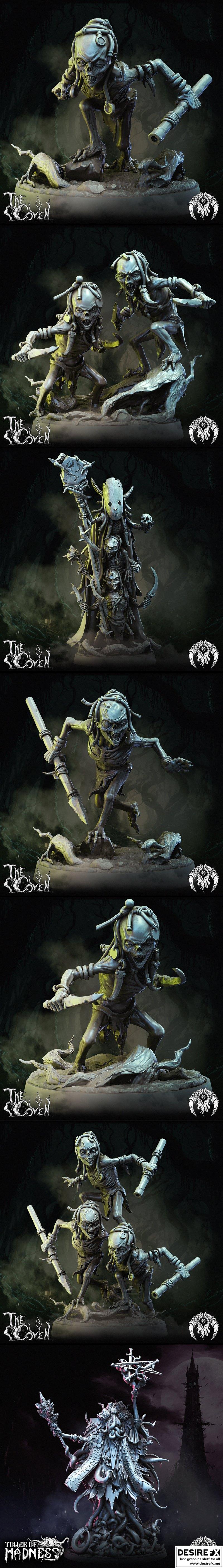 Bestiarum Miniatures 2023款3D打印模型集：动漫游戏角色迷你雕塑|Bestiarum Miniatures August 2023 – 3D Print Model STL