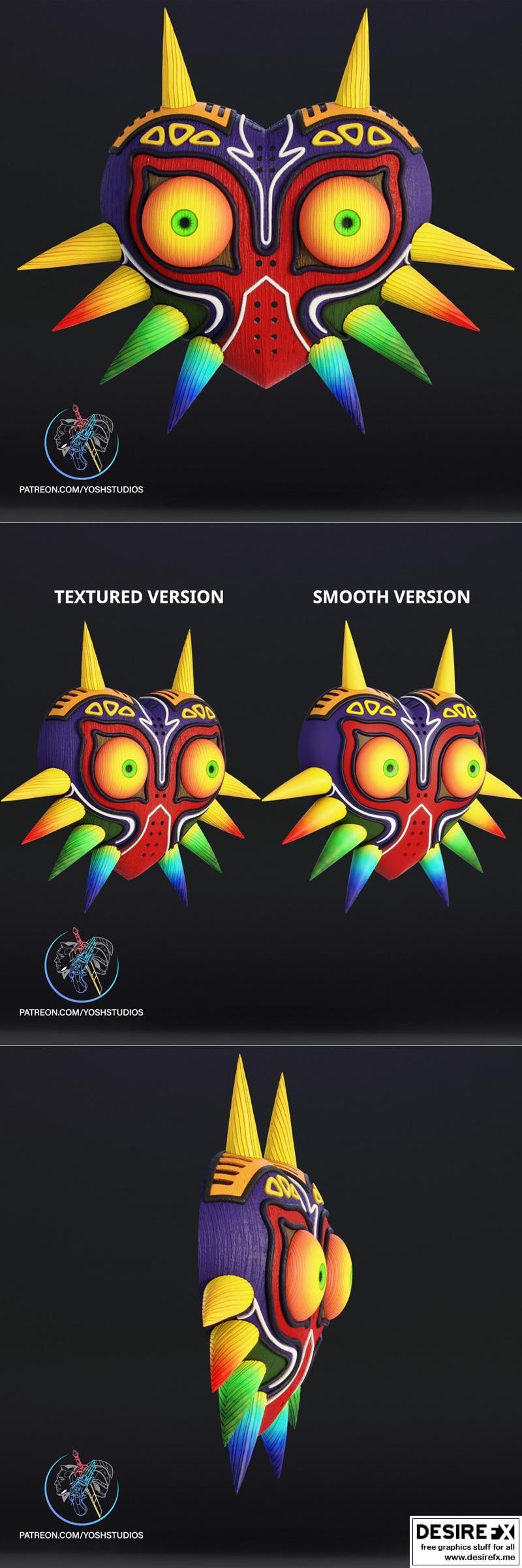 Majora's Mask 3D打印模型|Majoras Mask – 3D Print Model STL