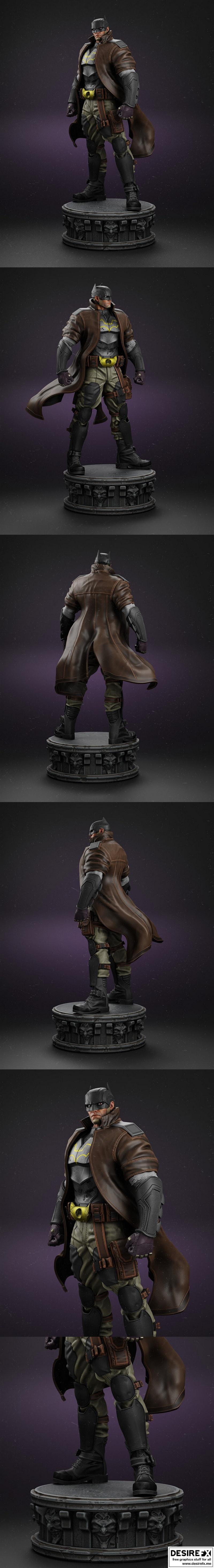 蝙蝠侠3D打印雕像模型|Batman Dark Detective Statue – 3D Print Model