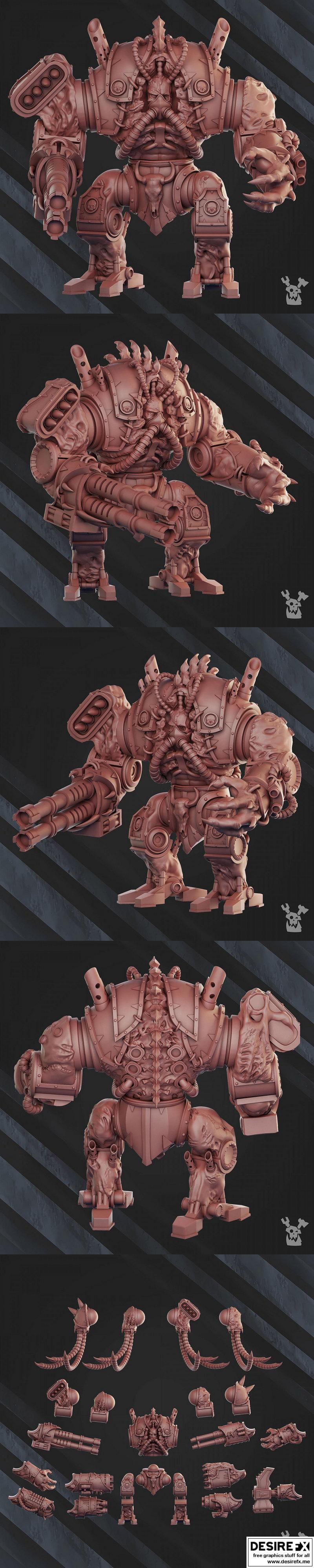 3D打印模型：Flesh Befouler——机械畸变者|Flesh Befouler Machine – 3D Print Model