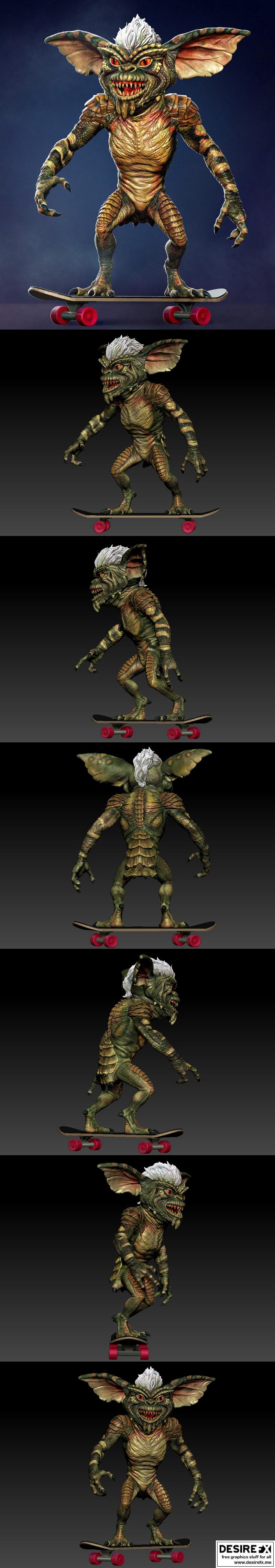 Diklich艺术工作室 | Gremlin Stripe 3D打印模型|Diklich Art – Gremlin Stripe – 3D Print Model