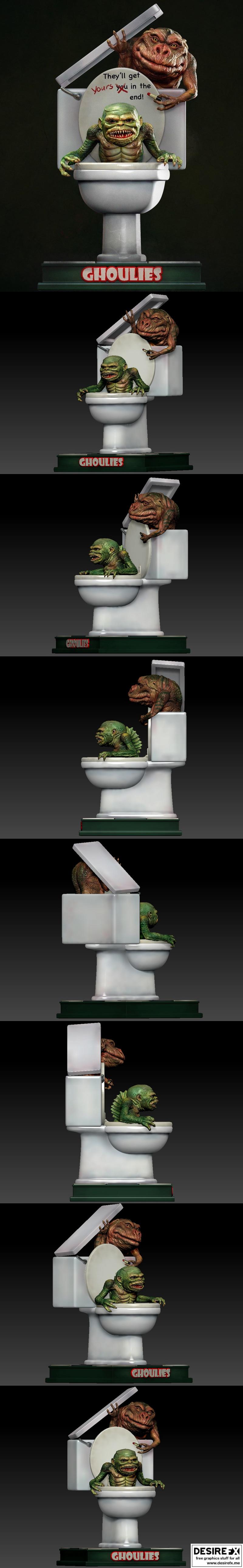 Diklich艺术工作室 3D打印鬼怪角色模型|Diklich Art – Ghoulies – 3D Print Model