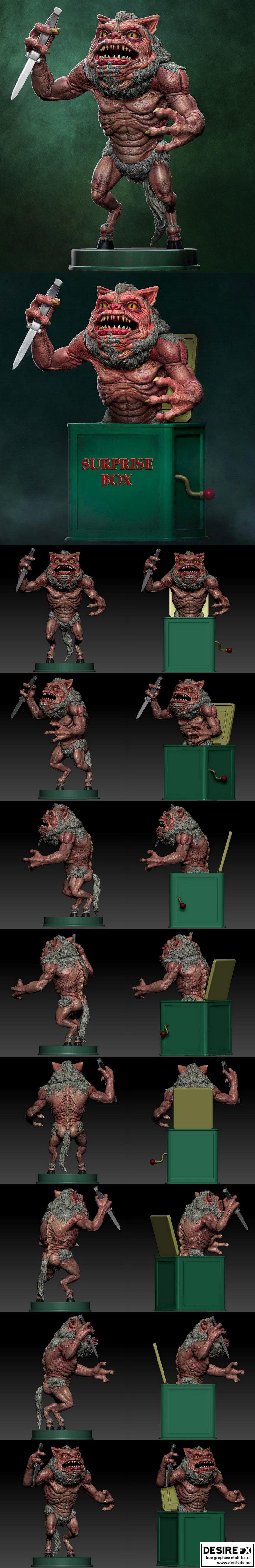 Diklich艺术工作室 3D打印猫鬼魂角色模型|Diklich Art – Cat Ghoulie – 3D Print Model