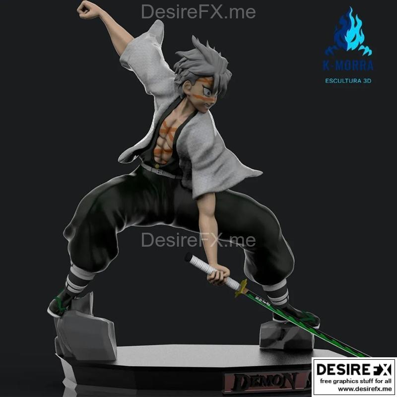 demon slayer 三笠 印象 3D打印模型|Sanemi Shinazugawa (Demon Slayer) – 3D Print Model STL