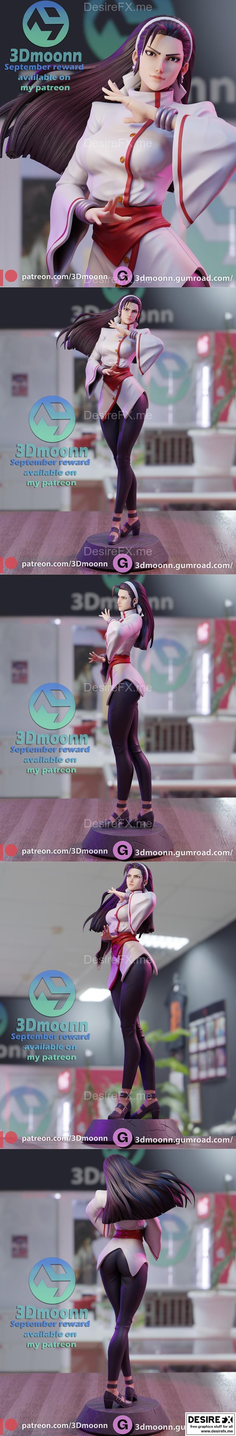 3D打印模型：Chizuru角色动漫造型|3Dmoonn – Chizuru – 3D Print Model STL