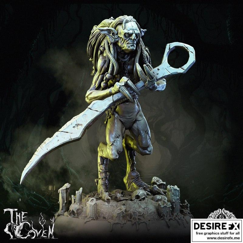 Bestiarum迷你模型：异界邪典·宅院精灵2|Bestiarum Miniatures – The Coven – Domovoy 2 – 3D Print Model
