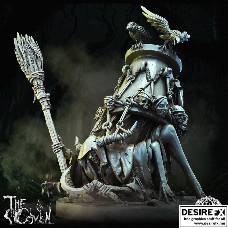 Bestiarum迷你模型：异界女巫·蠕动的女妖 3D打印作品|Bestiarum Miniatures – The Coven – Crawling Hag – 3D Print Model