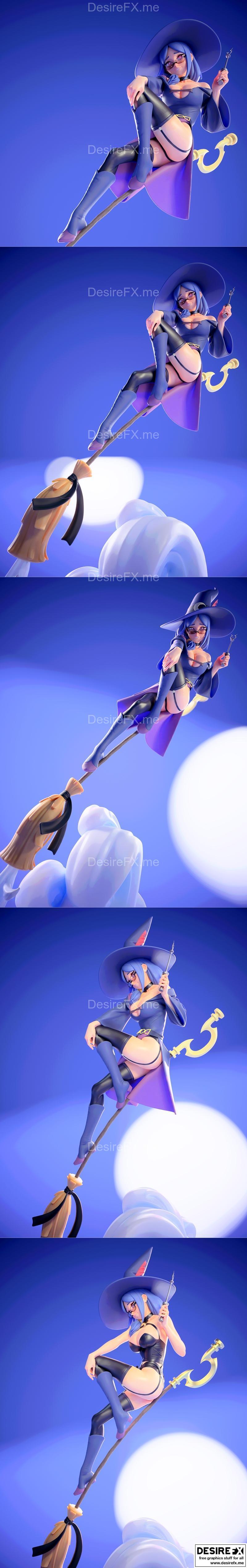 《小魔女学园 乌尔苏拉·卡利斯蒂斯 3D打印模型》|Ursula Callistis from Little Witch Academia – 3D Print Model STL