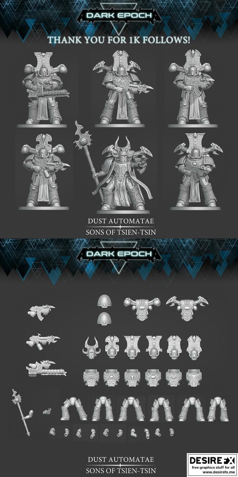 天津之子——尘 automat 3D打印模型|Sons of Tsien-Tsin – Dust Automatae – 3D Print Model