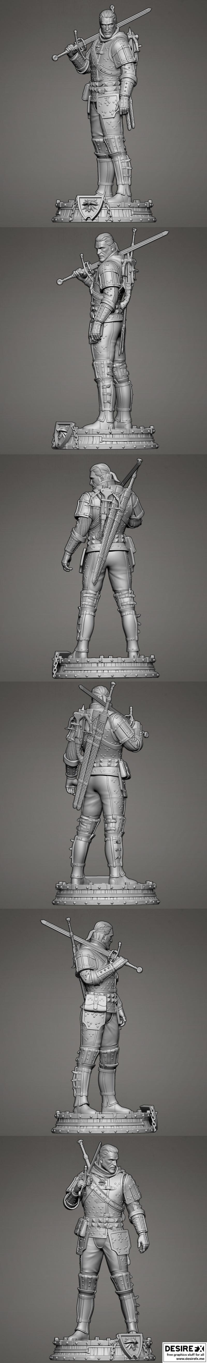 《巫师》猫咪学校装备 3D打印模型|The Witcher – Cat School Gear – 3D Print Model