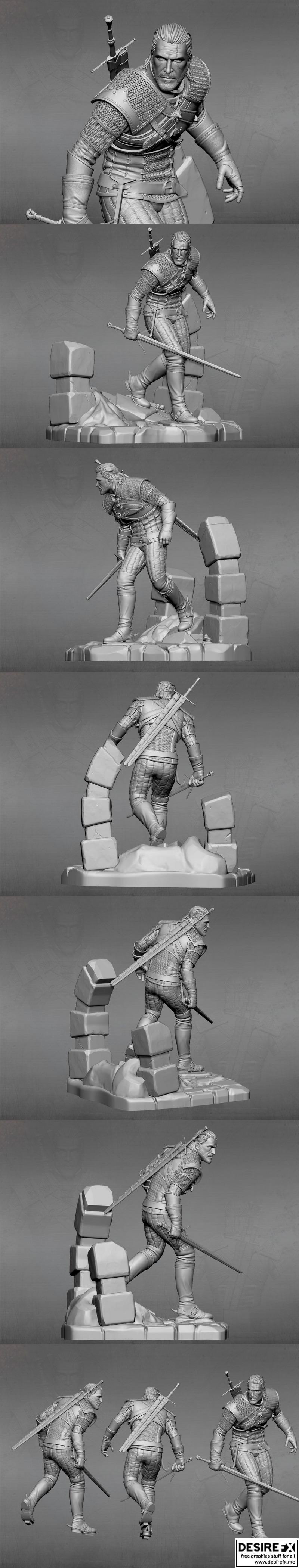 巫师3 3D打印模型|The Witcher – 3D Print Model