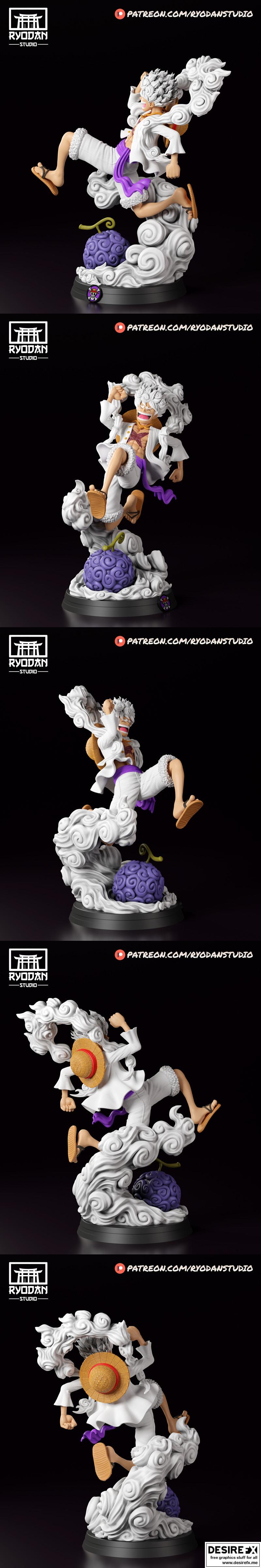 路飞 Gear 5 3D打印模型|Luffy Gear 5 – 3D Print Model