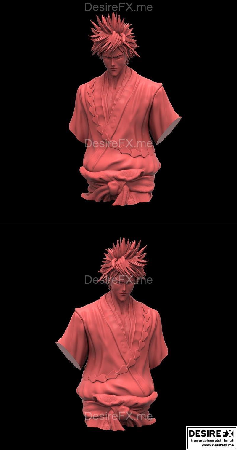 Ichigo 3D打印模型|Ichigo Bust – 3D Print Model STL