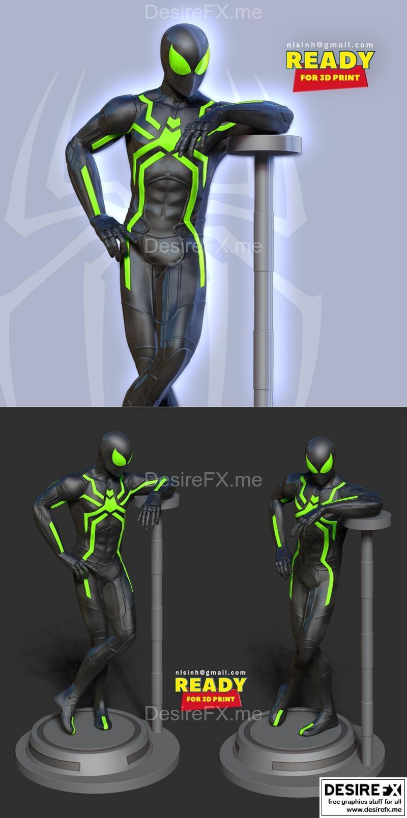 蜘蛛侠 - 隐形战衣 - 3D打印模型|Spiderman – Stealth Suit – 3D Print Model STL