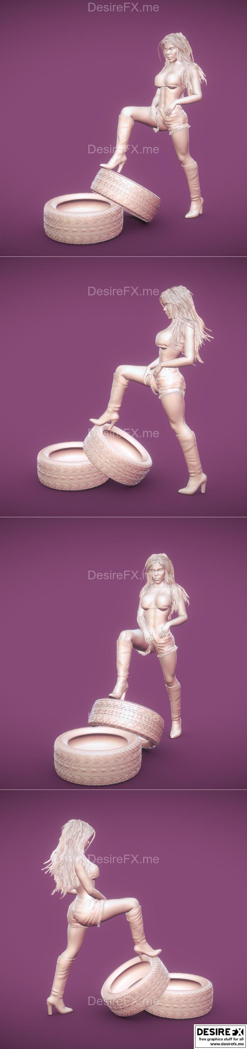 Lady Tires 3D打印模型|Lady Tires – 3D Print Model STL