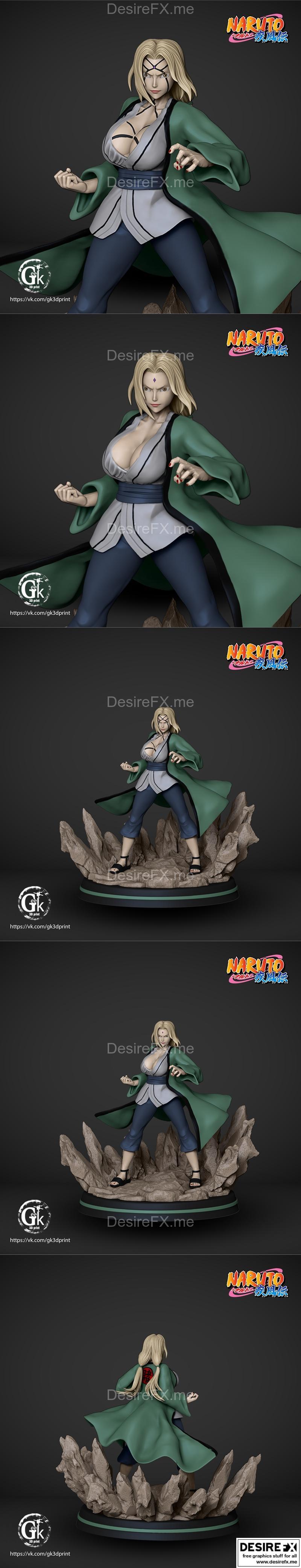 Tsunade 3D打印模型|Tsunade – 3D Print Model STL