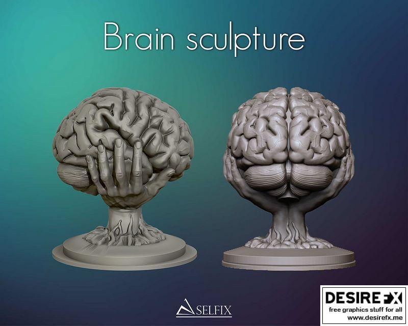 脑洞雕塑 3D打印模型|Brain sculpture 3D print model