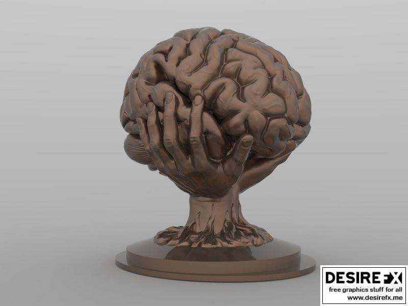 脑洞雕塑 3D打印模型|Brain sculpture 3D print model