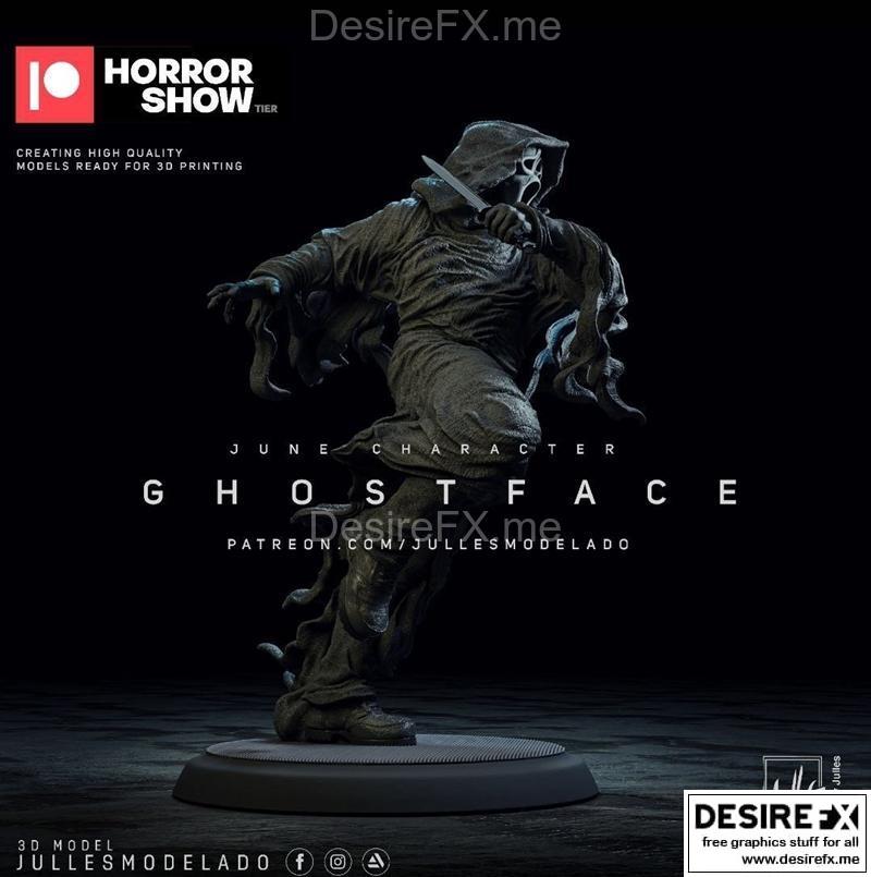 Ghostface - 动漫游戏角色3D打印模型|Ghostface – 3D Print Model STL