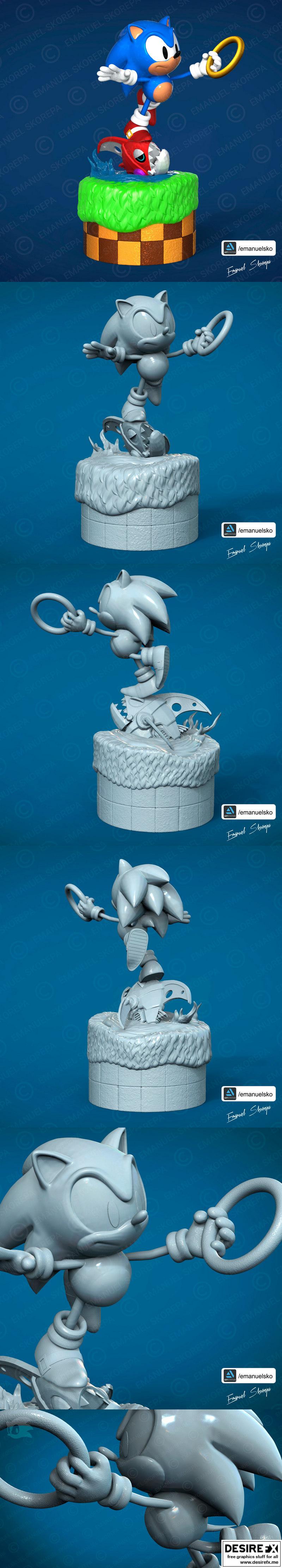 sonic 3D打印模型|Sonic – 3D Print Model