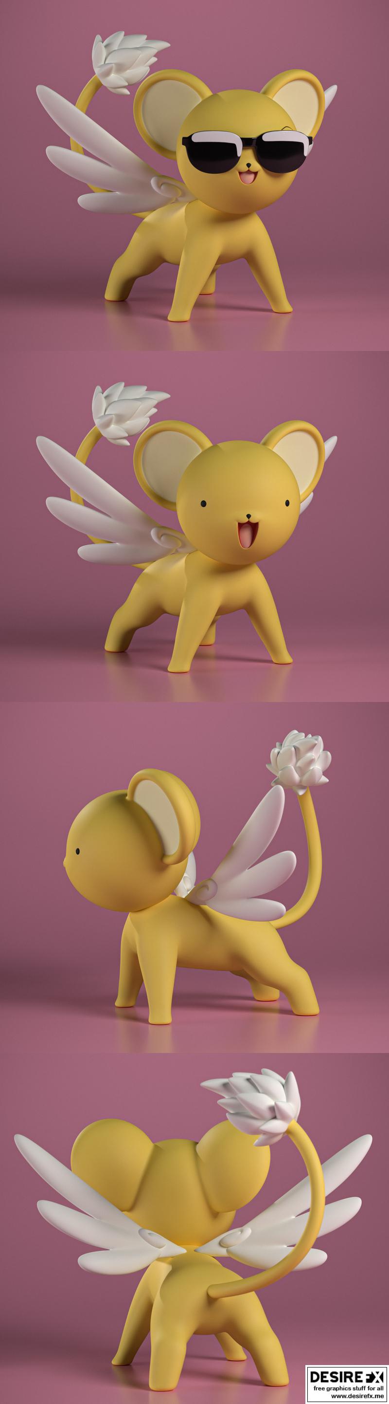 樱之守护者：Card Captor Sakura 3D打印模型|Kero – Sakura Card Captor – 3D Print Model