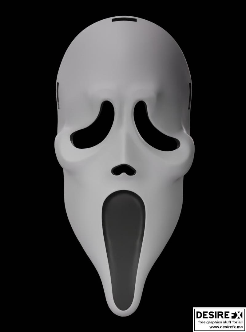 鬼面——3D打印模型|Ghost Face – 3D Print Model