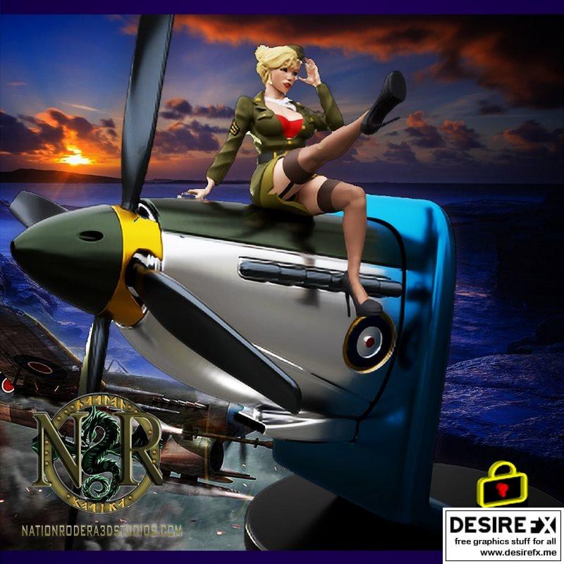 Raf女性爆裂角色3D打印模型|Raf Female Bombshell + NSFW – 3D Print Model